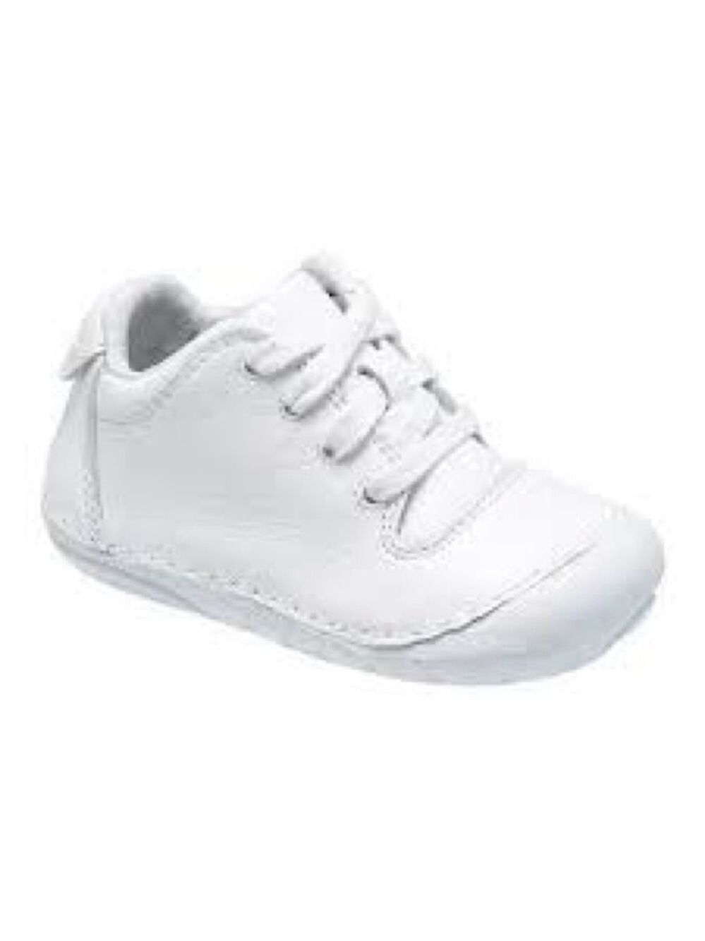 Size 3.5 Wide Baby Stride Rite White Baby Walker Shoes Lightweight Design